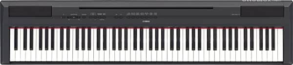 Yamaha P115 Piano Digital De Acción Ponderada De 88 Teclas Con Pedal De Mantenimiento Negro P115B