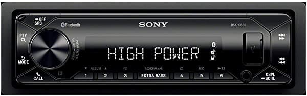 Sony DSX-GS80 GS Series - Receptor multimedia digital de alta potencia de 45 W x 4 Rms con Bluetooth y listo para SiriusXM