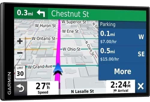 Garmin DriveSmart - Navegador GPS de 65 y tráfico de 6.95 pulgadas con funda y paquete de montaje E5GRDRIVE65T