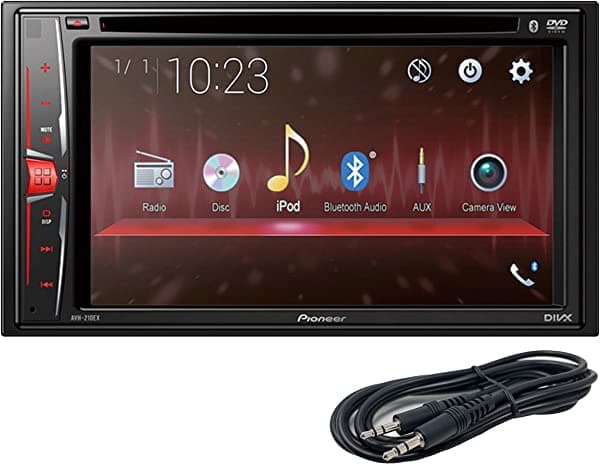 Pioneer avh-x5600bhs 2-DIN DVD Multimedia, receptor con 7" WVGA visualización táctil (descontinuado por el fabricante) AVH210EX+AUX1