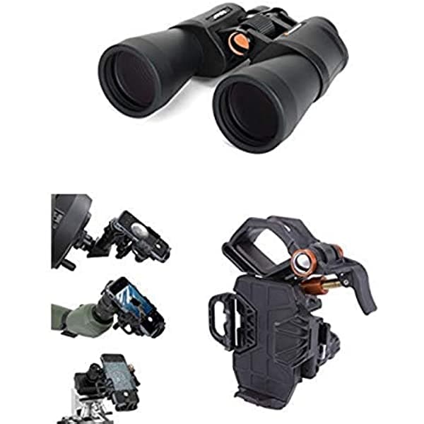 Celestron 72022 SkyMaster DX 8x56 - Binoculares con adaptador universal para smartphone