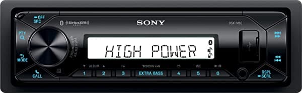 Sony DSX-M80 - Receptor multimedia digital de alta potencia de 45 W x 4 RMS con Bluetooth y listo para SiriusXM