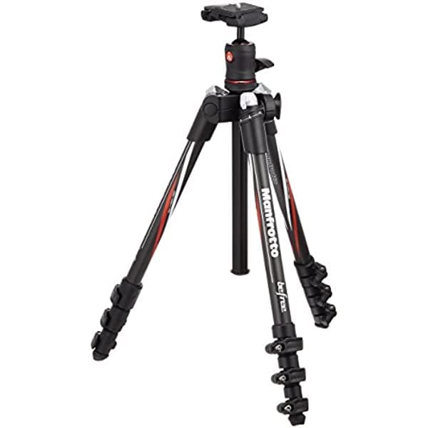 Manfrotto, MKBFRC4-BH. Trípode de viaje Bedree con cabezal esférico, de fibra de carbono, color negro