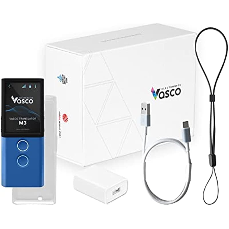 Vasco M3 - Dispositivo traductor de idiomas | El único traductor con Internet gratuito e ilimitado en 200 países | Traducción de fotos | Marca europea