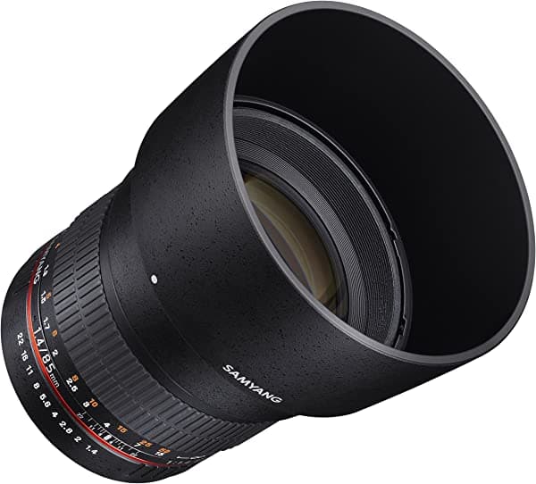 Lente Samyang, F1.4 de 3.35 pulgadas SY85MAE-N