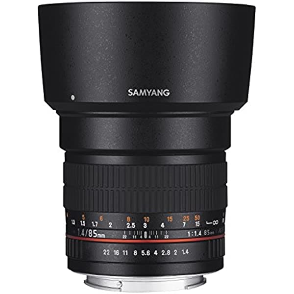 Lente Samyang, F1.4 de 3.35 pulgadas SY85M-C