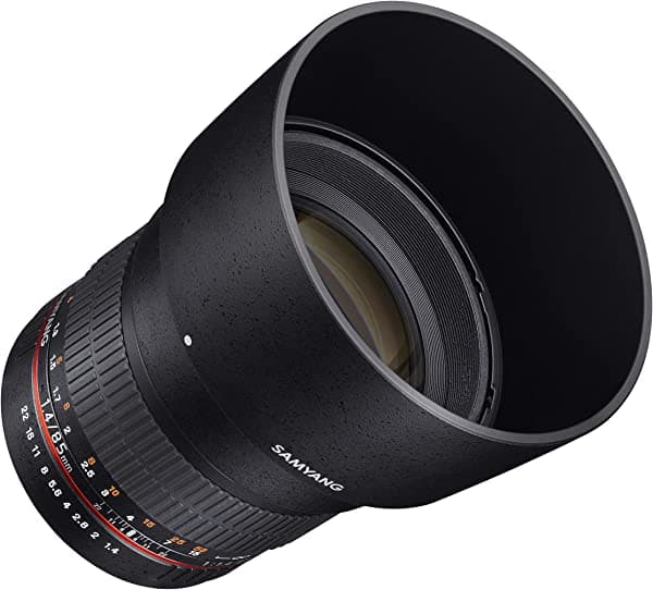 Lente Samyang, F1.4 de 3.35 pulgadas SY85M-E