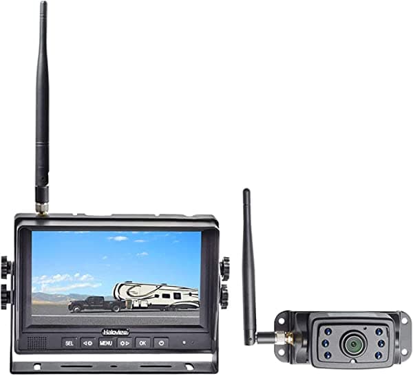 Haloview MC7109 7'' 720P HD - Sistema de cámara de visión trasera inalámbrica digital