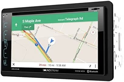 Soundstream VRN-65HB 2-DIN GPS/DVD/CD/MP3/AM/FM receptor con LCD de 6.2 pulgadas, Bluetooth/MobileLink X2, negro
