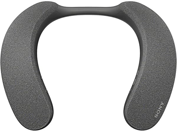 Sony SRS-NS7 Altavoz inalámbrico con banda para el cuello, audio de realidad 360, llamadas manos libres, IPX4 a prueba de salpicaduras, batería larga, 12 horas, carga rápida 10 minutos de 60 minutos, SRS-NS7 HC
