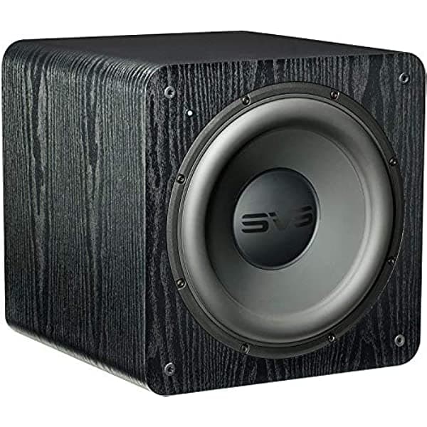 SVS SB-2000 - Subwoofer compacto sellado de 12 pulgadas controlado por DSP de 500 vatios (fresno negro premium) SB2000BLK