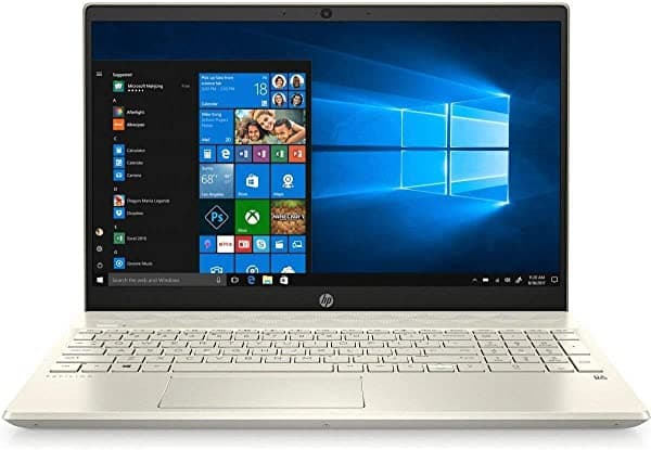 HP Laptop prémium con pantalla táctil HD de 15 15.6 pulgadas - Intel Core i5-7200U, DDR4 de 8 GB, HDD de 2 TB, HDMI, cámara web, Wi-Fi AC + Bluetooth 4.2, Gigabit Ethernet RJ-45, Windows 10, color dorado HP 15 Commercial Notebook PC