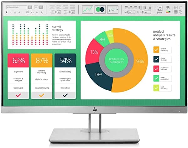 HP EliteDisplay E223 | Monitor de 22" | Pantalla IPS HD | Plata | 1FH45A8 M1T03A6#ABA