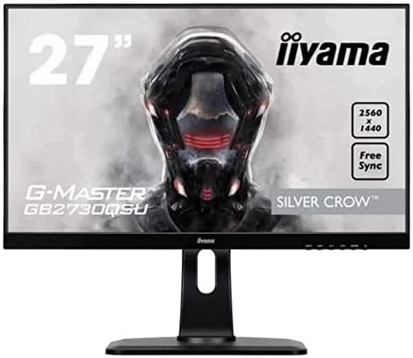 Iiyama 27 ETE Gaming, 2560 x 1440, G-Master Silver Crow, 1 ms, GB2730QSU-B1 (G-Master Silver Crow, 1 ms, FreeSync, 5.1 in altura adj. soporte, 350 cd/mý)
