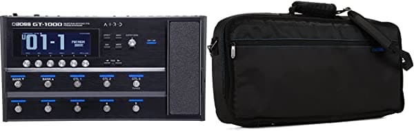 Boss GT-1000 Pedal multiefectos para guitarra y bolsa de transporte ME80 y GT1000