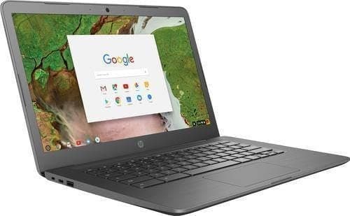 2019 HP 14" HD pantalla táctil Chromebook PC portátil, procesador Intel Celeron N3350, 4GB DDR4 RAM, 32GB eMMC, 802.11ac, Bluetooth, USB-C 3.1, sin DVD, Chrome OS (gris) ‎chromebook 14