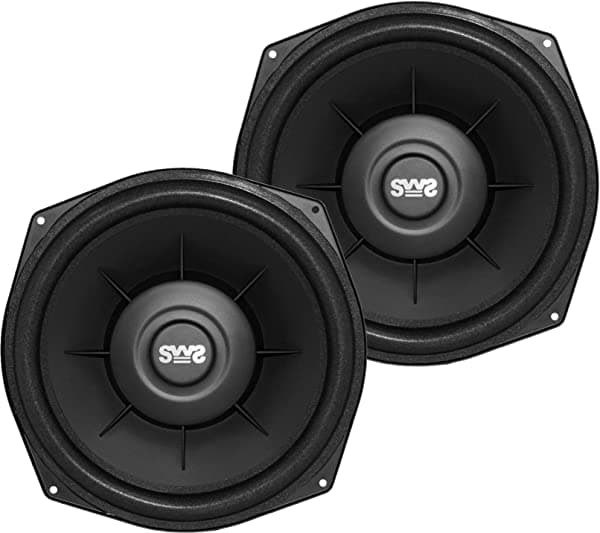 Earthquake Sound X84SWS - Sistema de Woofer poco profundo de 8 pulgadas debajo del asiento con juntas, 4 ohmios (par)