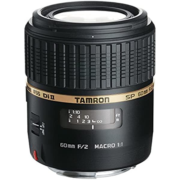 Tamron - Lente macro 60mm f/2.0 SP DI II LD IF 1:1 con enfoque automatico para camaras reflex digitales Canon (modelo G005E) G005-C