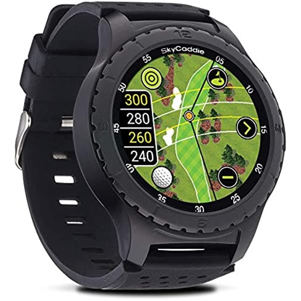 SkyCaddie LX5, reloj de golf GPS con pantalla táctil y mapas de visión de campo a color HD, negro, talla S