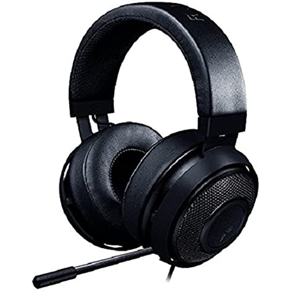 Auriculares para juego Razer Kraken 7.1 Chroma Sound USB 7.1 sonido envolvente con micrófono digital retráctil e Iluminación Chroma, Negro RZ04-02050100-R3U1