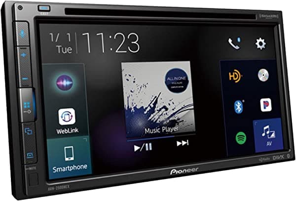 Pioneer AVH-2500NEX - Receptor estéreo de DVD/MP3 con pantalla táctil y 2 DIN con Bluetooth, Apple Carplay y Android Auto