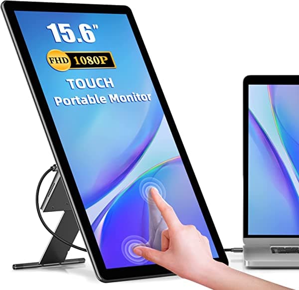 Newsoul Raspberry Pi pantalla táctil Monitor, 7 ''pantalla táctil con pantalla HD IPS 1024x600 con soporte integrado Dual Altavoces Plug and Play FPC para Raspberry Pi 4 3 2 Zero B+Modelo B Xbox PS4 iOS Win 03-touchscreen-US