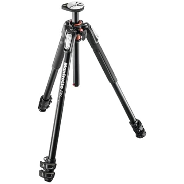 Manfrotto MT190XPRO3 Trípode de aluminio de 3 secciones, negro