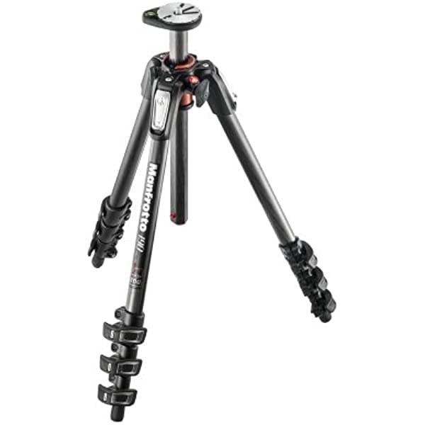 Manfrotto MT190CXPRO4 Trípode de fibra de carbono de 4 secciones, negro