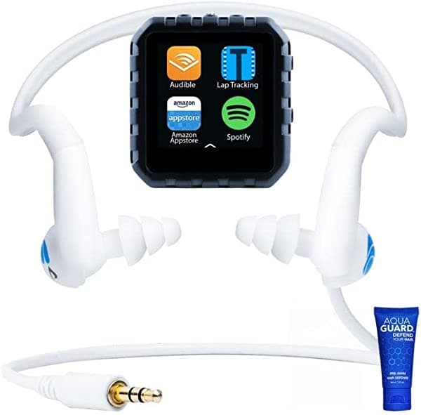 Swimbuds Paquete Delphin impermeable para natación compatible con Audible, Spotify y mucho más (16 GB, HydroActive) Dlph-HA16