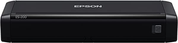 Epson - Escáner de documentos portátil inalámbrico a color Workforce de Epson ES-200