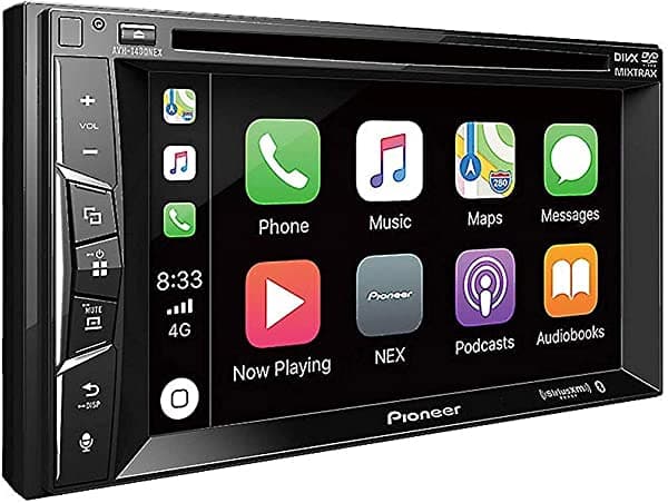 Pioneer AVH-1400NEX Receptor de DVD Nex de 6.2 pulgadas con Bluetooth, Apple Carplay y Siriusxm Ready