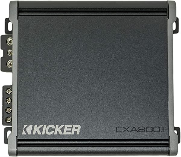 Kicker 46CXA8001 - Amplificador de audio para coche de clase D mono, pico de1600 W, subamplificador CXA800.1