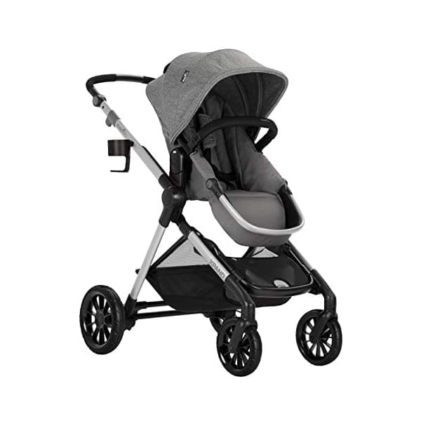 Evenflo Pivot Xpand Travel system modular, cochecito de bebe, hasta 22 configuraciones, almacenamiento extra grande, cochecito de uno a dos, construccion duradera, diseno plegable compacto, PIVOT XPAND MODULAR, Percheron Gris 13812254