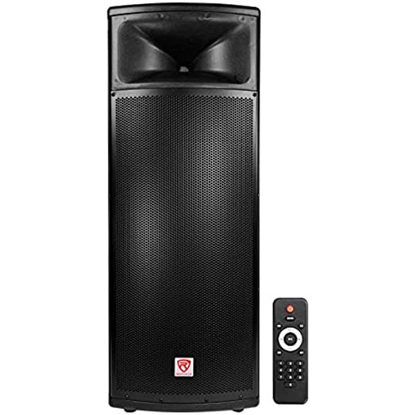 Rockville BPA225 Altavoz de PA dual de 15 pulgadas con alimentación activa de 1500 W Pro DJ con Bluetooth + TWS