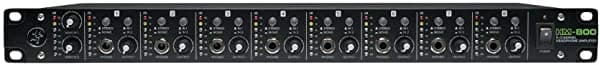 Mackie Serie HM, amplificador de auriculares de 8 canales para montaje en rack de 8 canales x 16 auriculares (HM-800)