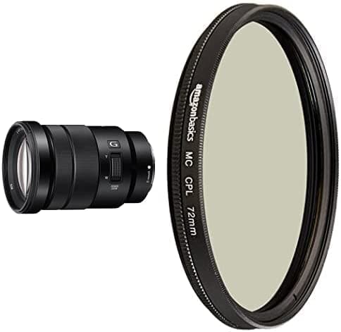 Sony SELP18105G E PZ 0.709-4.134 in F4 G OSS con lente polarizadora circular