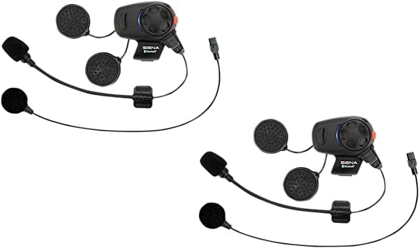 Sena (SMH5-UNIV) - Auriculares Bluetooth e intercomunicador para scooters/motos con kit de micrófono universal