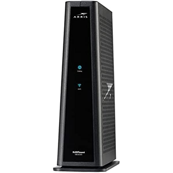 ARRIS SURFboard SBG8300 DOCSIS 3.1 Gigabit Cable Módem y Router Wi-Fi AC2350 | Comcast Xfinity, Cox, Spectrum y más | Cuatro puertos de 1 Gbps | Velocidades máximas de Internet de 1 Gbps | 4 canales OFDM de garantía de 2 años