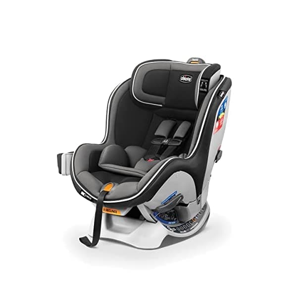 Chicco NextFit Zip Butaca Convertible Asiento Reversible para Bebés 5-40 lbs y Niños 25-65 lbs Viaje Seguro - Carbono/Negro/Gris 6079852950070