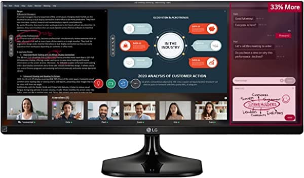 LG 25um58-p 25-Inch 21: 9 Protector para Monitor ultra-ancho con divisor de pantalla