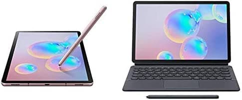 Samsung Tab S6 10.5", 128GB WiFi Tablet Rose Blush- SM-T860NZNCXAR + Teclado Case Bundle