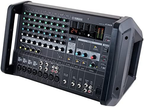 Yamaha EMX5 Consola Mixer Estéreo de 12 Entradas y Efectos DSP, Color Negro
