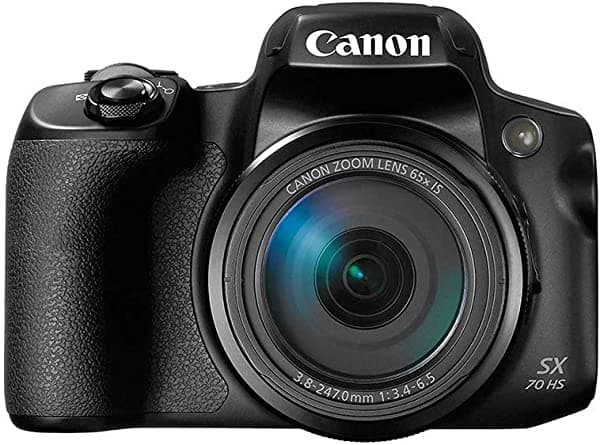 Amazon Renewed Canon Powershot SX70 Cámara Digital de 20.3MP con Lente de Zoom Óptico de 65x, Video en 4K, Pantalla LCD Inclinable de 3 pulgadas (Negro) (Renovada)