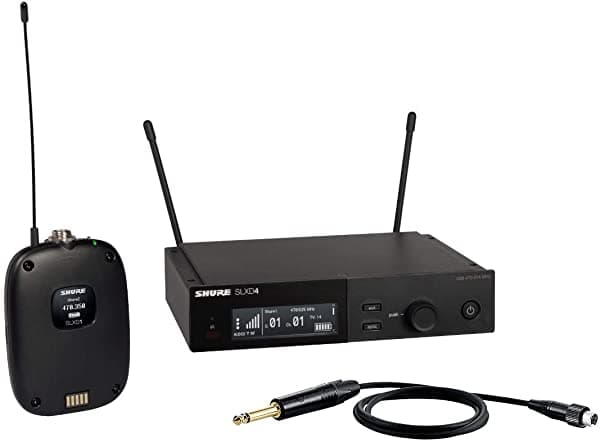 Shure SLXD14 Sistema inalámbrico con Bodypack y cable de instrumento WA305 para guitarra/bajo SLXD14-H55