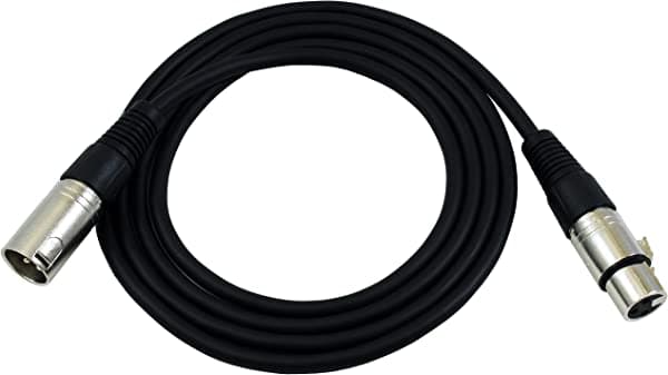 GLS Audio Cable de conexión de 5.9 ft, cable de micrófono XLR macho a XLR hembra, cable de serpiente equilibrado de 5.9 ft, individual ZJT-013