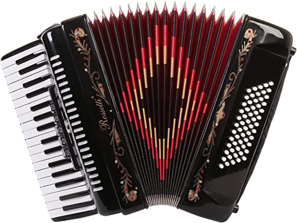 Rossetti Piano Acordeón 60 Bass 34 teclas de 5 interruptores negro ROS3460-BK