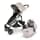 UPPAbaby Cruz V2 Cochecito - Alice (rosa oscuro/plata/cuero de sillín) + moisés - Alice (rosa oscuro/plata) 0420-CRZ-NA-ALC/0920-BAS-NA-ALC