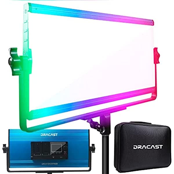 Dracast Led1000 X Series Rgb Y Luz Led Bicolor Con Placa De Batería Dual Np-F