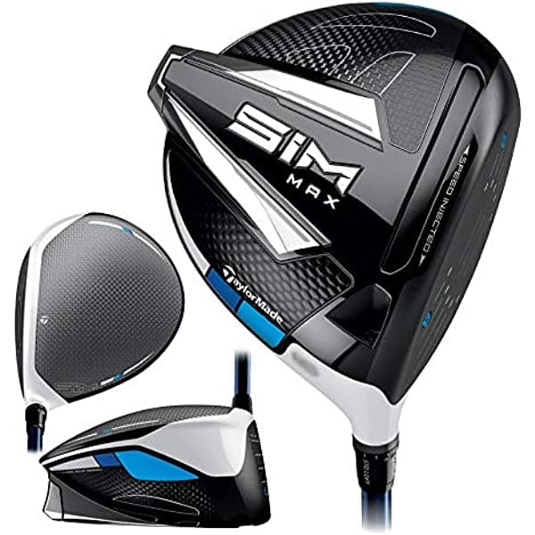 TaylorMade SIM MAX Driver, Eje Fujikura Ventus Blue 6, Loft de 10.5 Grados, para diestros, Flexibilidad Regular