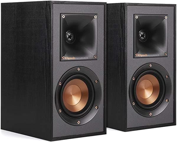 Klipsch R-41M Set de Altavoces para Librería Potentes y Detallados, Par, Negro